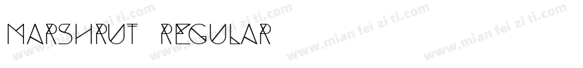 Marshrut Regular字体转换